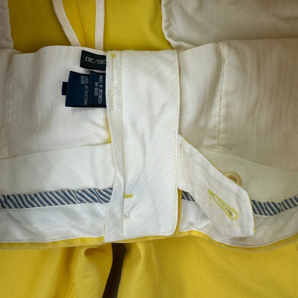 Polo Ralph Lauren Suffield Pant Mens 36/30 Yellow Classic Fit Chino New MSRP $98